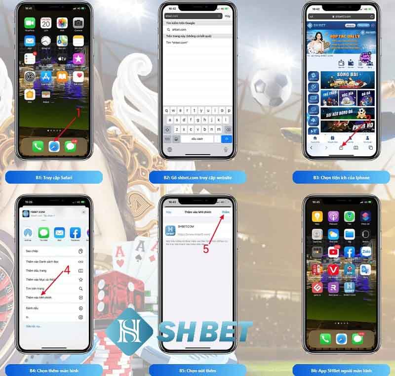 Hướng dẫn tải app SHBET trên IOS